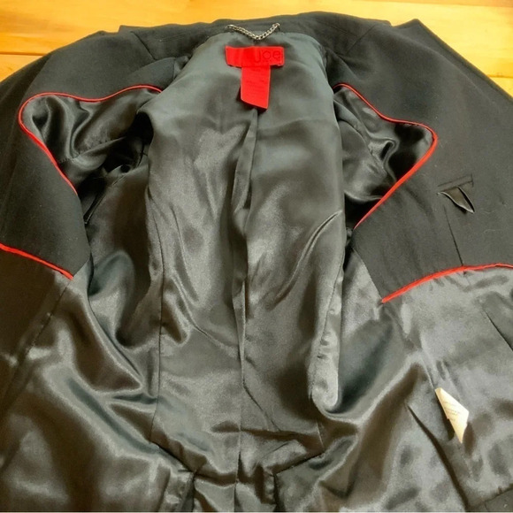 JOE FRESH Black Double Breasted Wool Blazer Size XS - Picture 15 of 16